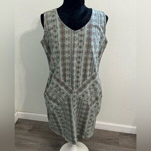 Prairie Cotton Sleeveless Shift Dress | Size XL